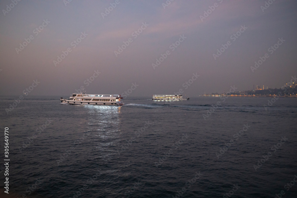 Sunrise in stanbul Bosporus