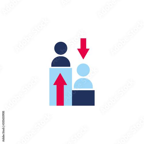 people in speech podium vote flat style icon