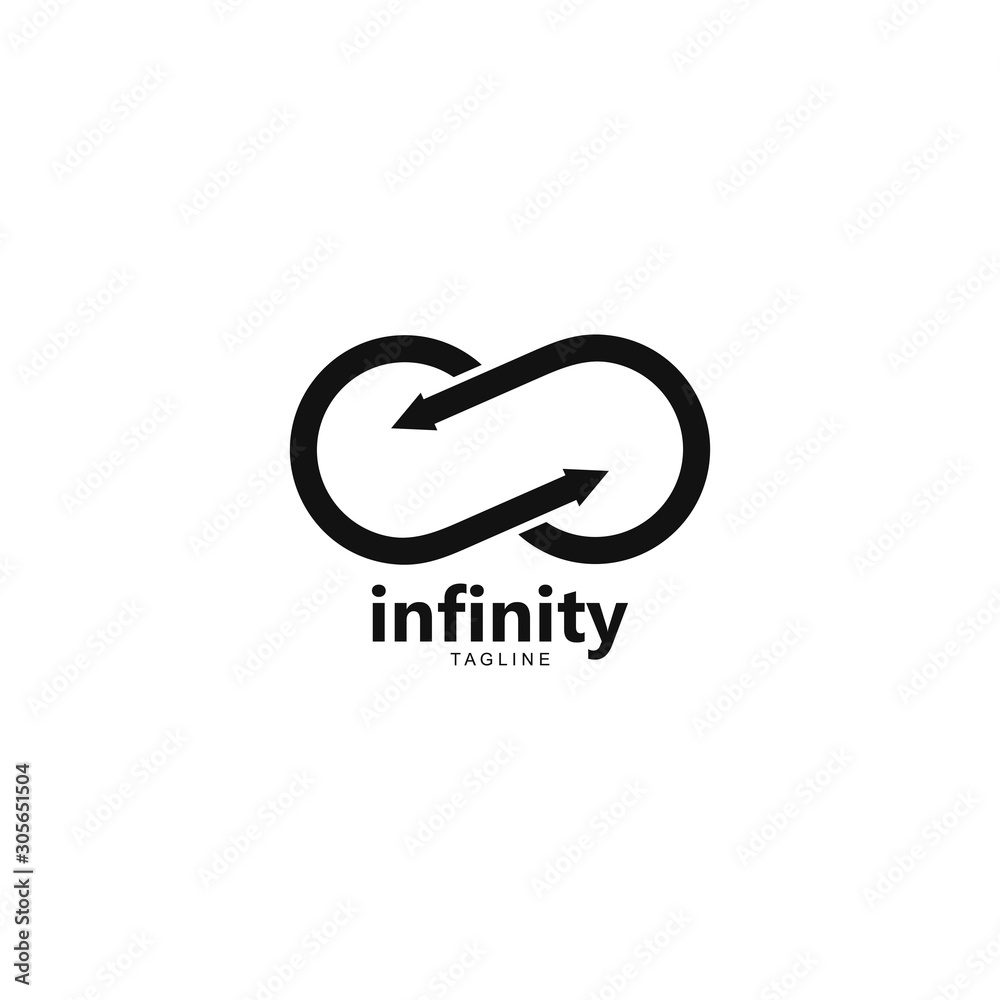 Infinity logo template vector icon illustration design Infinity logo template vector icon illustration design