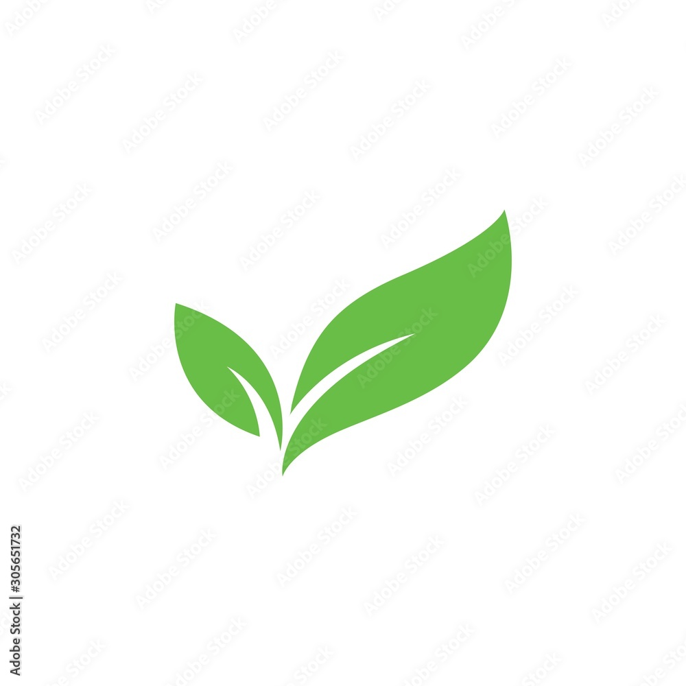 Eco Tree Leaf Logo Template design 