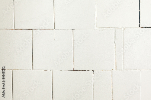 Old tiled wall used in a modern loft interior