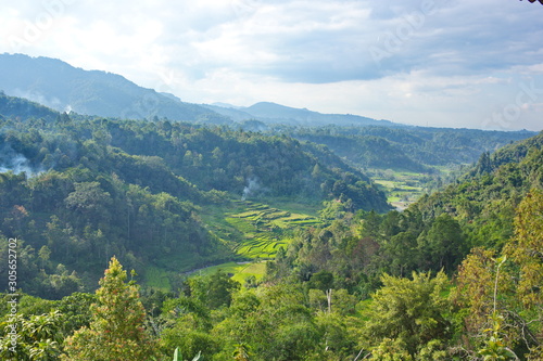 view of the green valley