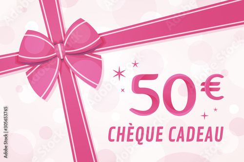 Chèque cadeau 50 euros - Carte Cadeau - Bon d'achat