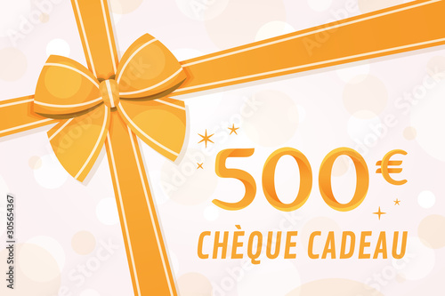 Chèque cadeau 500 euros - Carte Cadeau - Bon d'achat photo