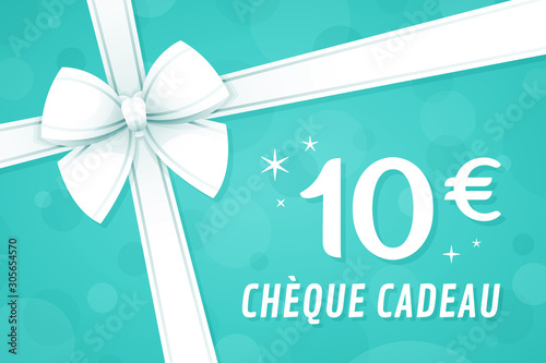 Chèque cadeau 10 euros - Carte Cadeau - Bon d'achat