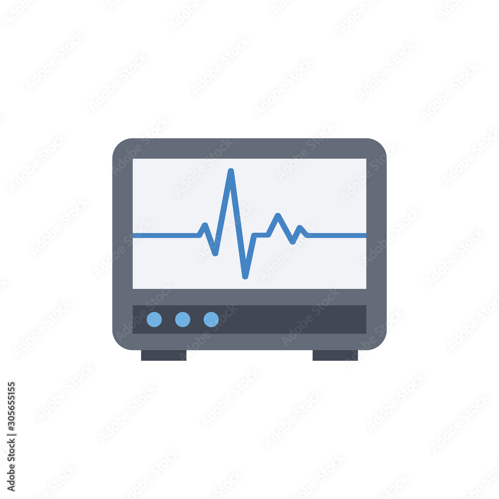 Heartbeat Vector Flat Icon