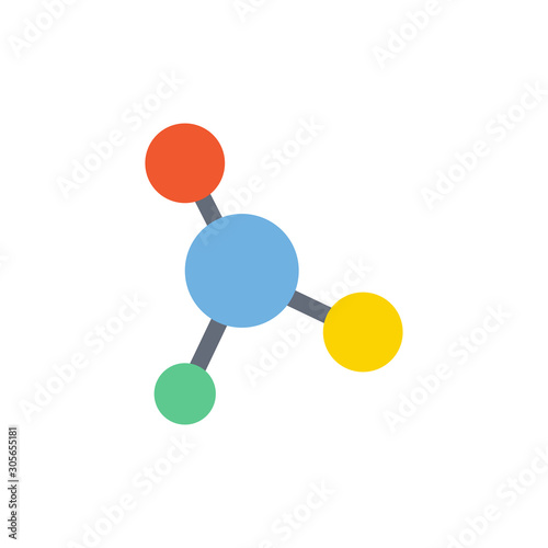 Atom Vector Flat Icon