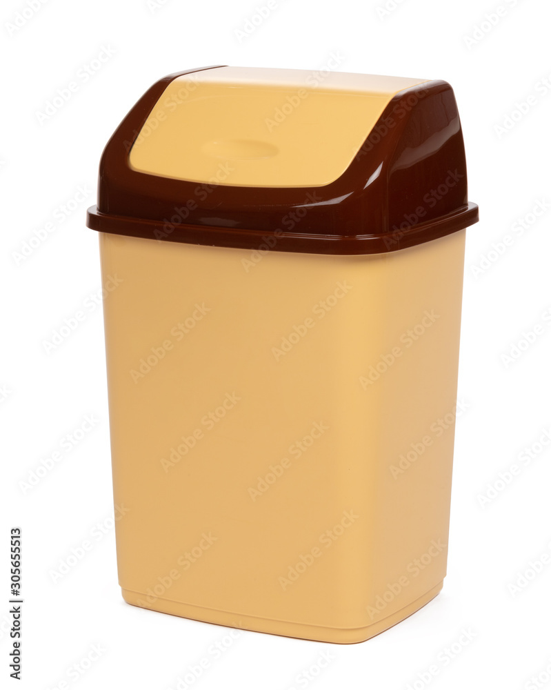 plastic waste bin isolated on white background plastic waste bin isolated on white background