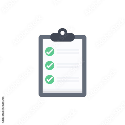 Checklist Vector Flat Icon