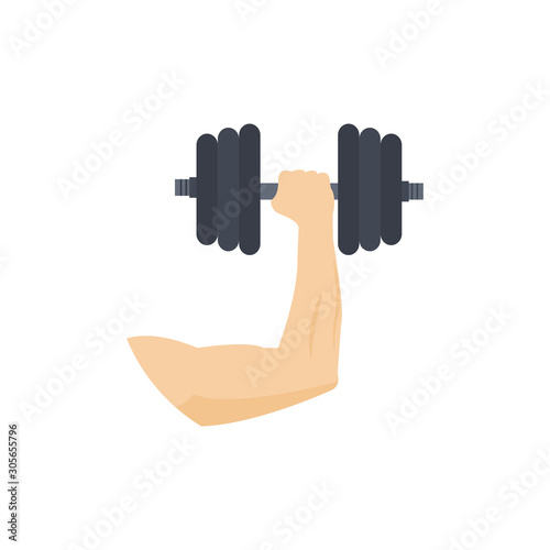 Dumbbell Vector Flat Icon