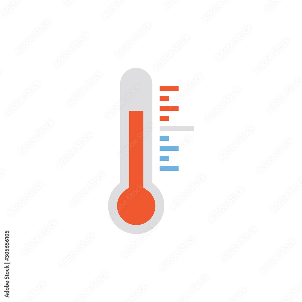 Thermometer Vector Flat Icon Thermometer Vector Flat Icon