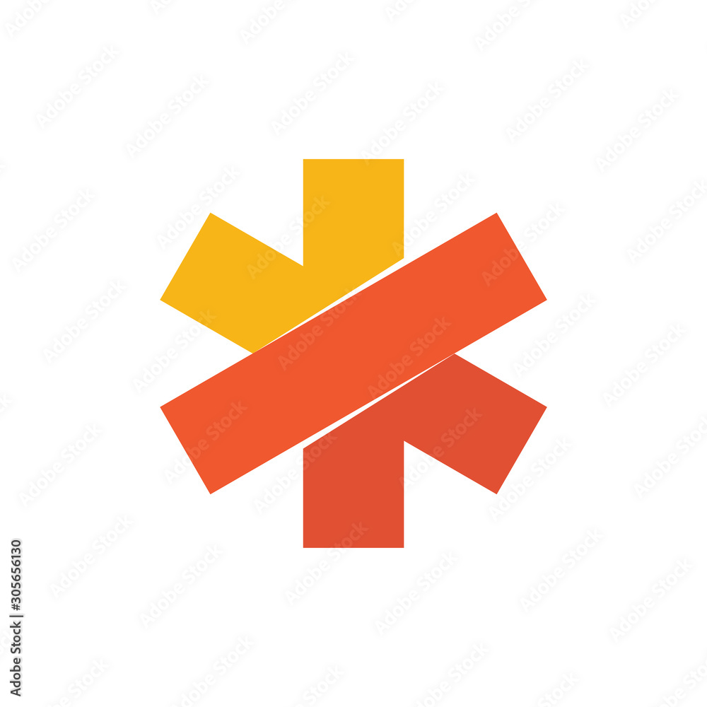 Star of Life Vector Flat Icon Star of Life Vector Flat Icon