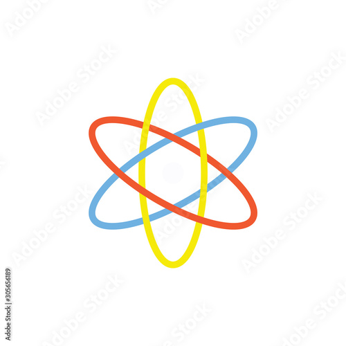 Atom Vector Flat Icon