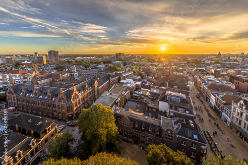 Photography Skyline of historic Groningen city