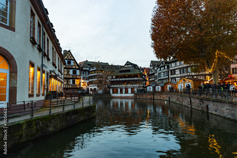 Strasbourg France at night Strasbourg France at night