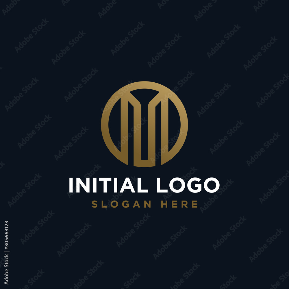 initial M logo design template - vector initial M logo design template - vector