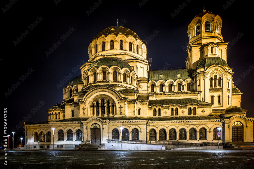 Alexander Nevski Cathedral in Sofia, Bulgaria.
