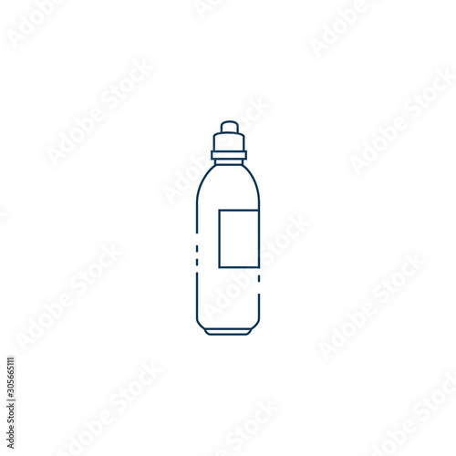bottle water workout accessory flat icon