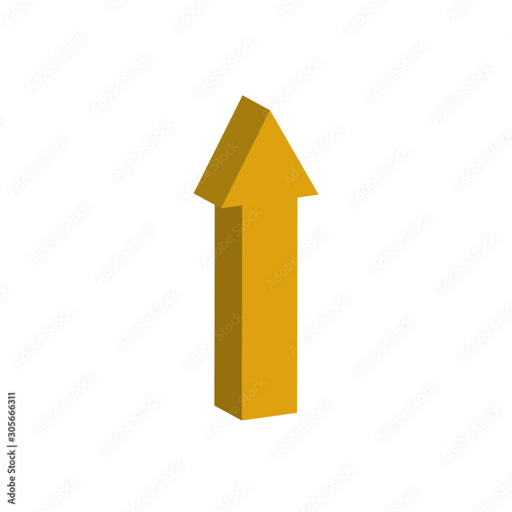 arrow up 3d style icon arrow up 3d style icon