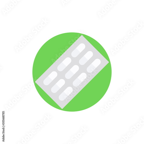 Pills Strip Vector Icon