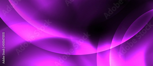 Shiny neon circles abstract background