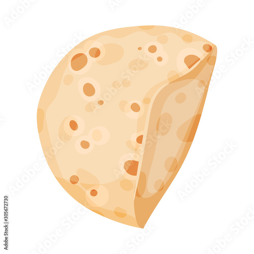 Pita bread as Ingredient For Doner Kebab Preparation Vector Item