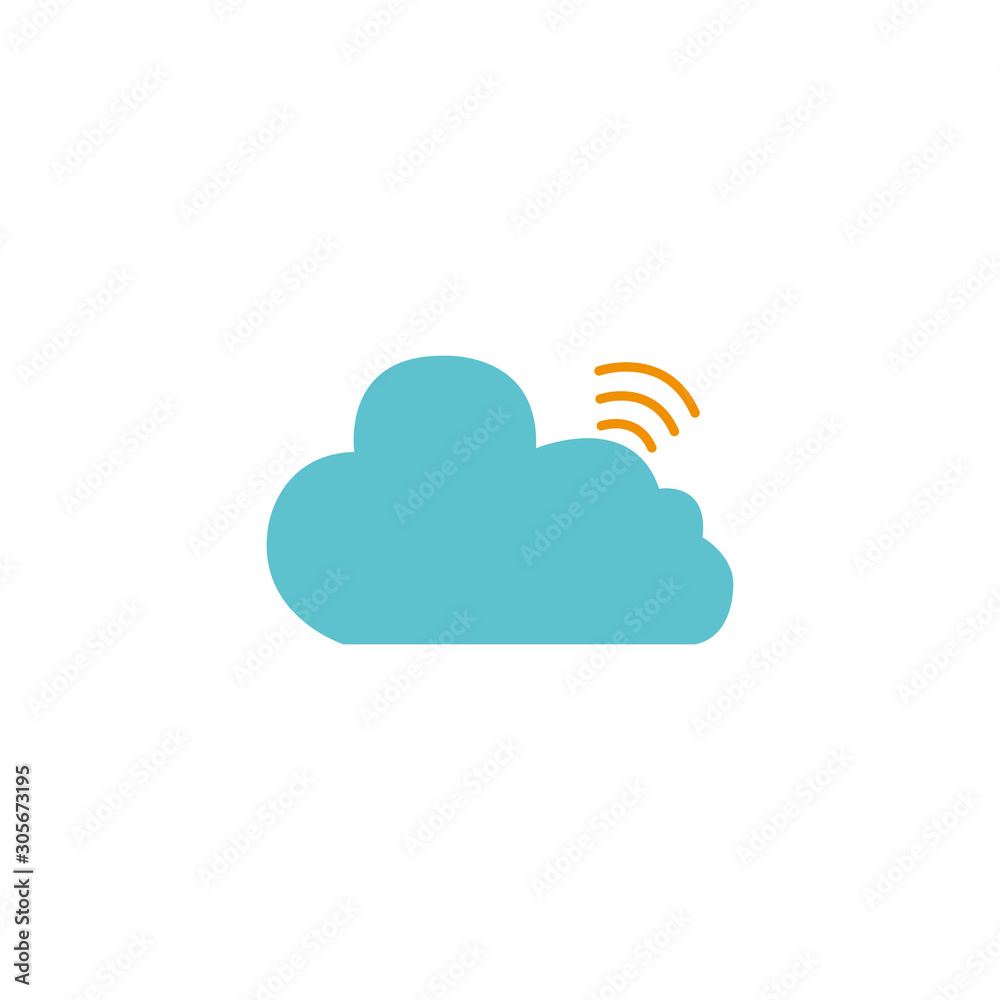 cloud computing with social media flat style cloud computing with social media flat style
