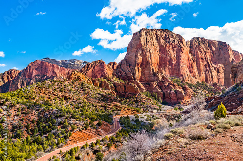 Landscape of Kolob Canyons in Utah, United States
