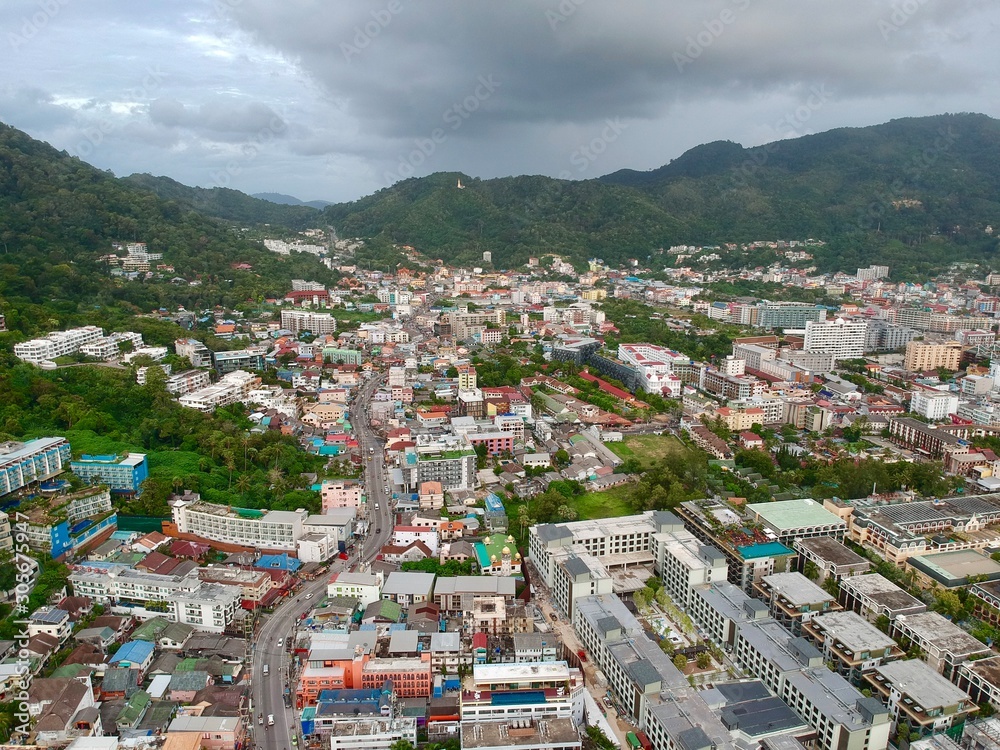Aerial View of Patong Phuket Thailand