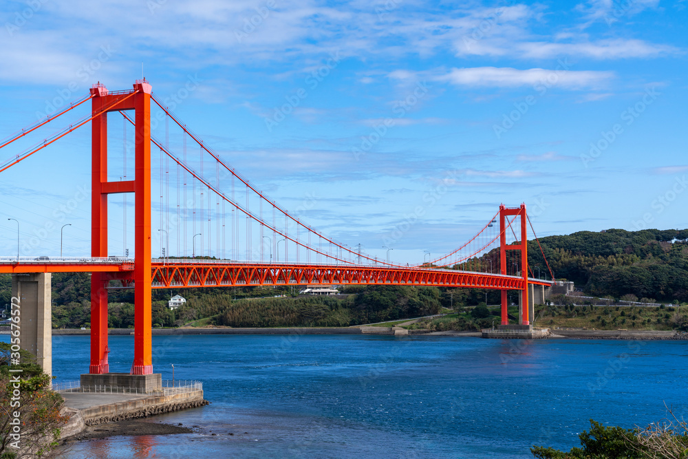 Obraz premium [長崎県]平戸島（平戸大橋）