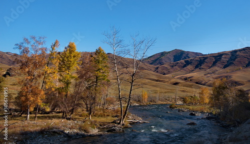 Russia. Mountain Altai. Ursul river near the village of Ongudai © Александр Катаржин