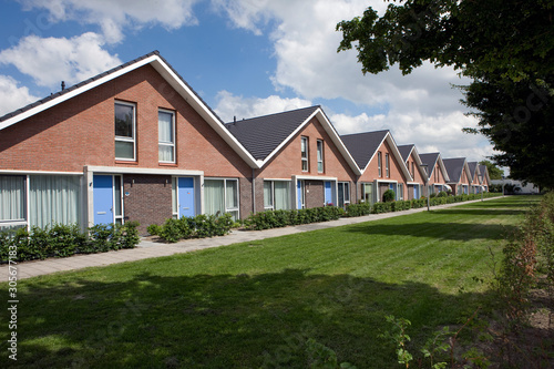 Biddinghuizen. Modern Dutch architecture. Houses. Residential housing. Netherlands. Flevopolder © A