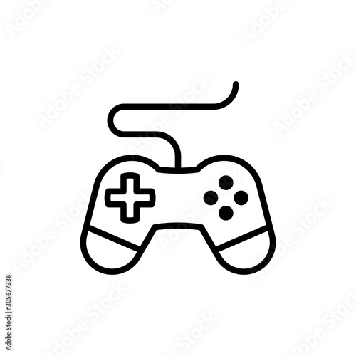 Gamepad Vector Line Icons of Network and Communication. Pixel perfect.