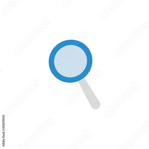 magnifying glass flat style icon