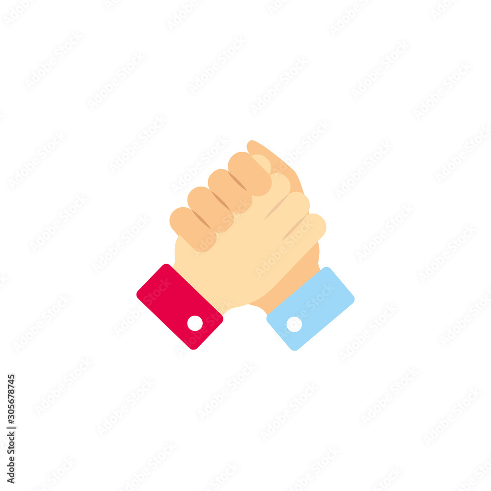 vote accept handshake flat style icon vote accept handshake flat style icon