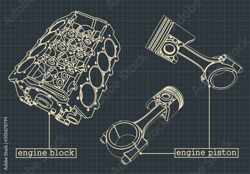 Engine block blueprints
