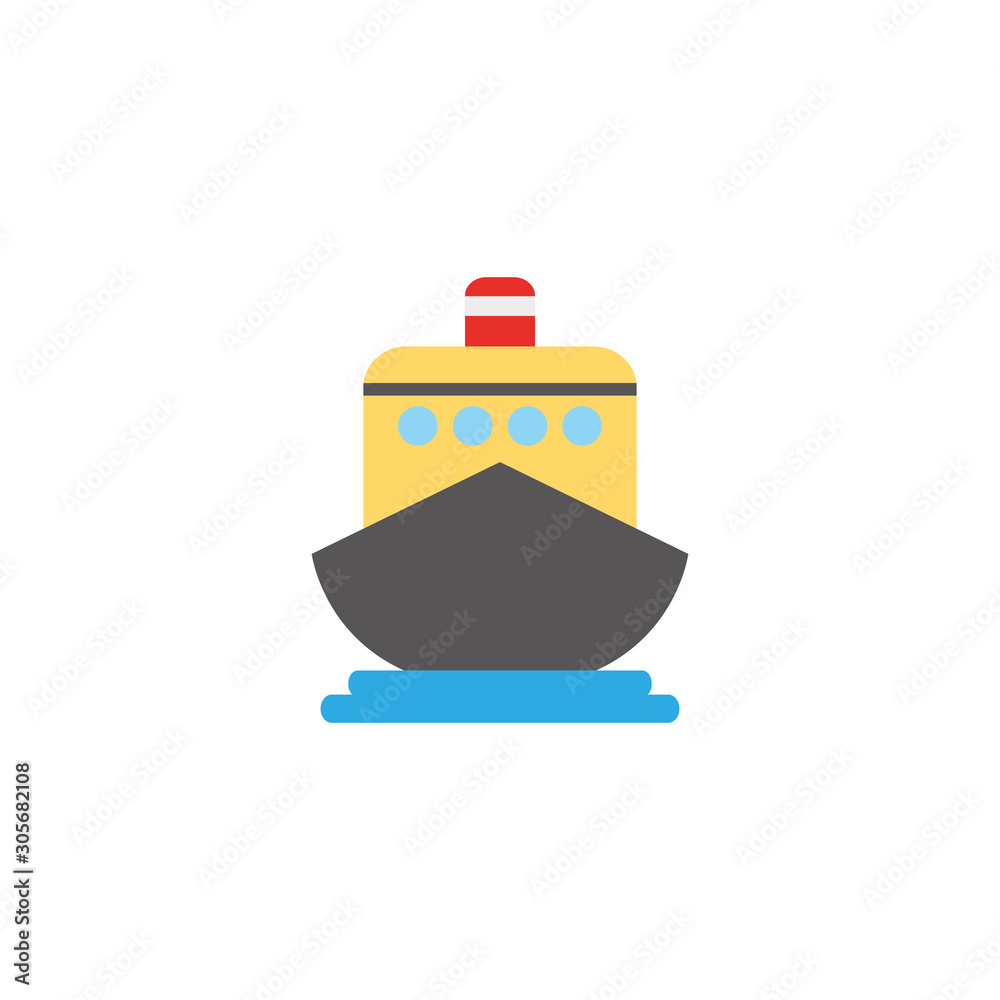 travel cruise flat style icon travel cruise flat style icon