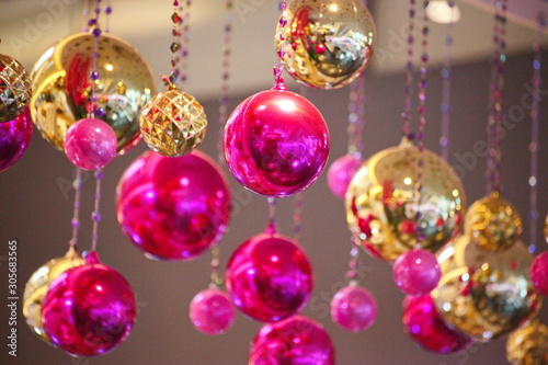 Multicolored balls for party decoration
