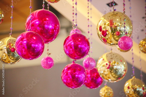 Multicolored balls for party decoration