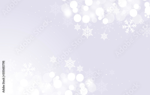 sfondo, elegante, argentato, natale, fiocchi di neve	
