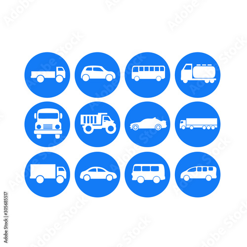 car icon, bus, ambulance icon vector design symbol 