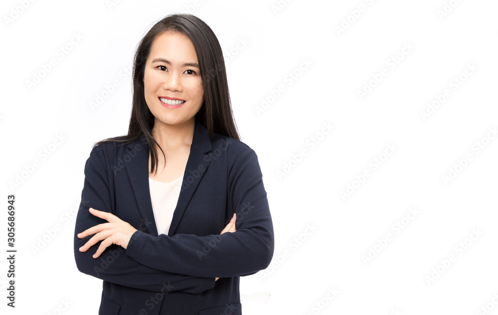 professional asian business woman Standing confidently smiling in the  office 12565150 Stock Photo at Vecteezy