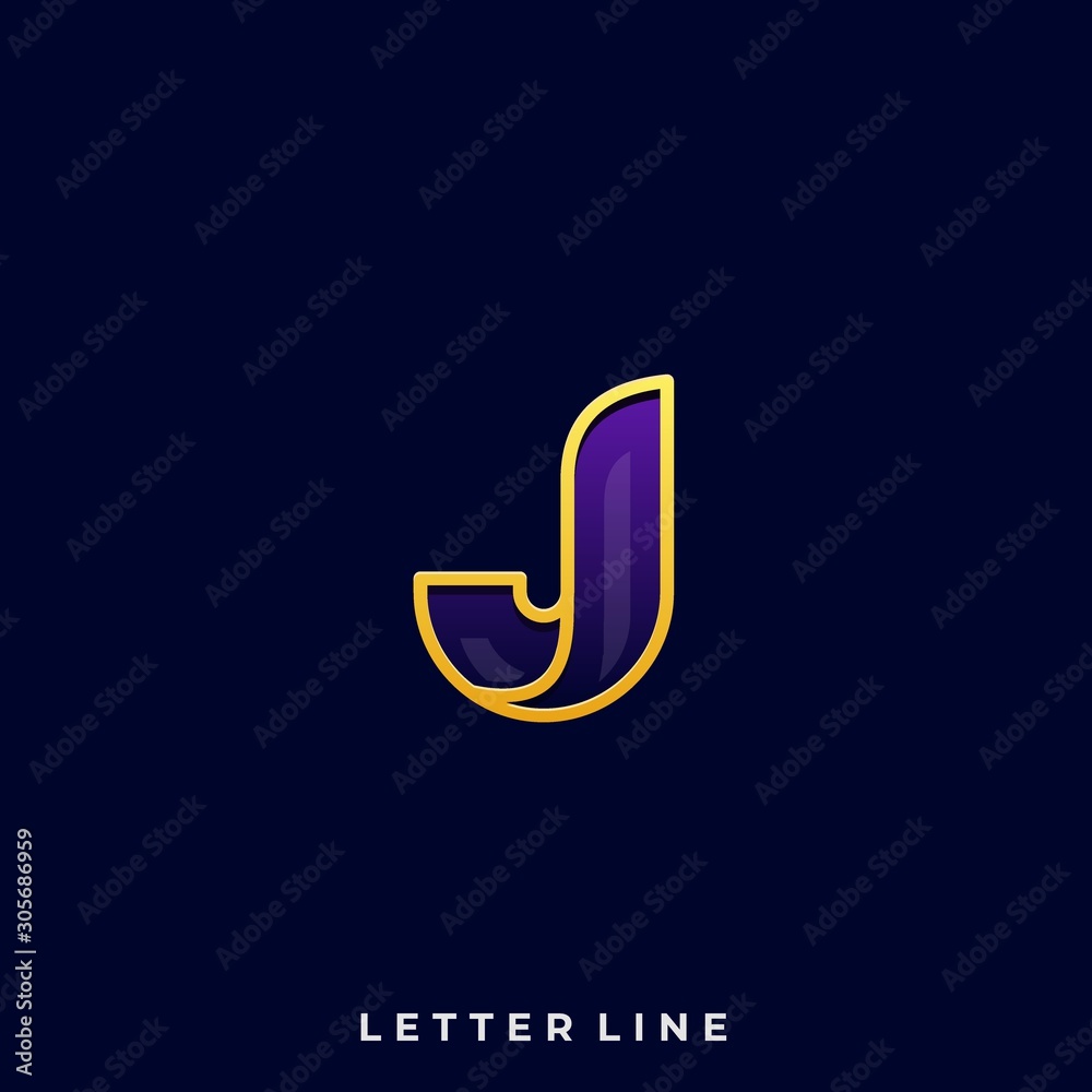 Abstract Letter Illustration Vector Design template Abstract Letter Illustration Vector Design template