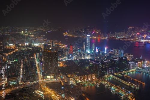 中華人民共和国・香港 SKY100からの夜景 1 © w.aoki