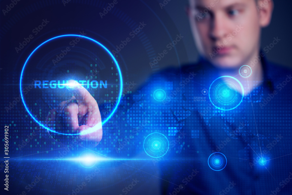 Business, Technology, Internet and network concept. Regulation Compliance Rules Law Standard. Business, Technology, Internet and network concept. Regulation Compliance Rules Law Standard.