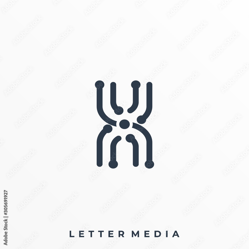 Abstract Letter Illustration Vector Design Template Abstract Letter Illustration Vector Design Template
