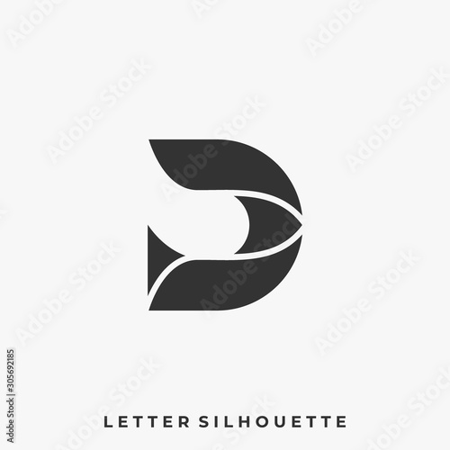 Letter D Illustration Vector Design Template.