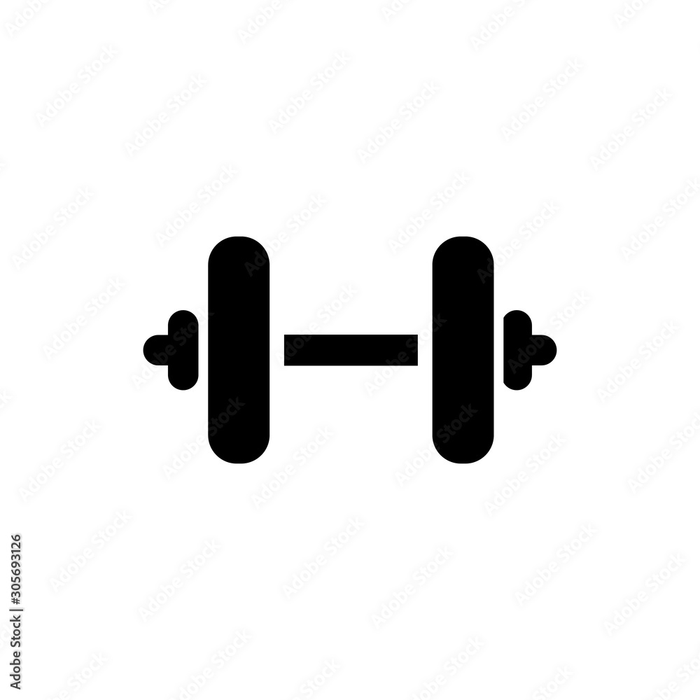 dumbbell icon trendy flat design dumbbell icon trendy flat design