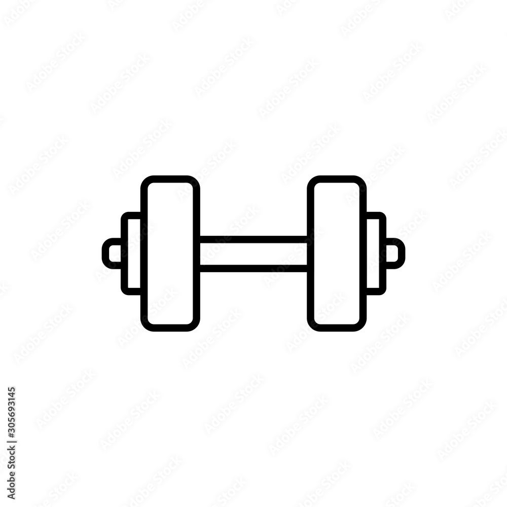 dumbbell icon trendy flat design dumbbell icon trendy flat design