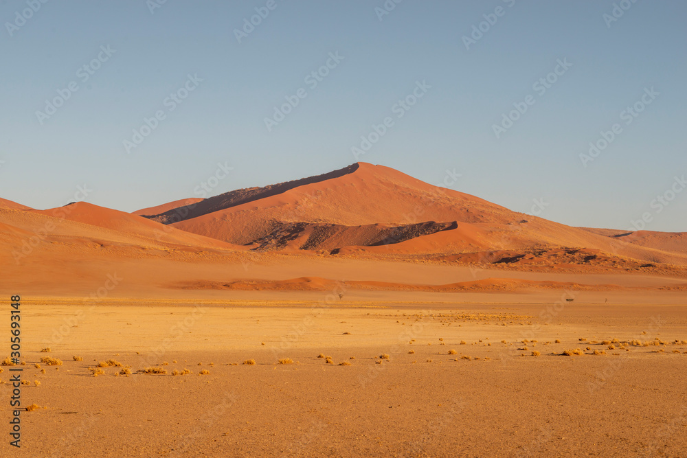 red dunes in Namibia